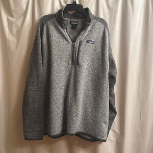 Patagonia Men's Zip-Up Better Sweater in Heather Gray